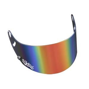 ヘルメット バイザー GAZE ゲイズ ミラーバイザー (レッド)