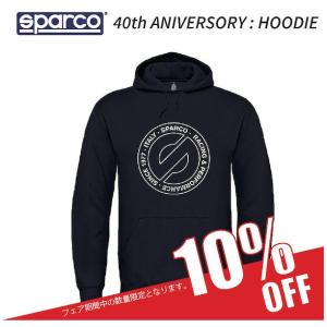 スパルコ 40th ANNIVERSORY HOODIE PERFORMANCE パーカー ネイビー｜autista-s