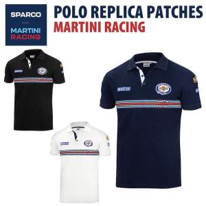 Sparco MARTINI POLO REPLICA PATCHES スパルコ マルティニ レーシング ポロ レプリカ 半袖　 レーシングウェア｜autista-s