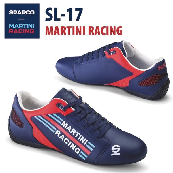 ドライビングシューズ Sparco MARTINI RACING SL-17 スパルコ マルティニ ...