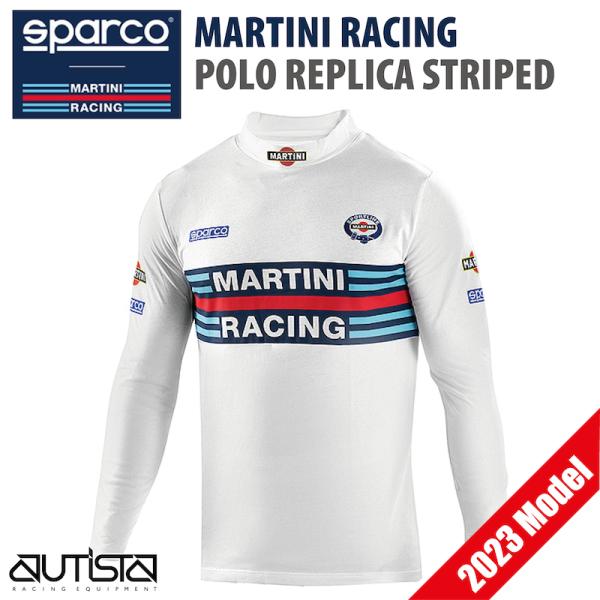 マルティニレーシング ポロ レプリカ ストライプ 2023年モデル スパルコ SPARCO MART...