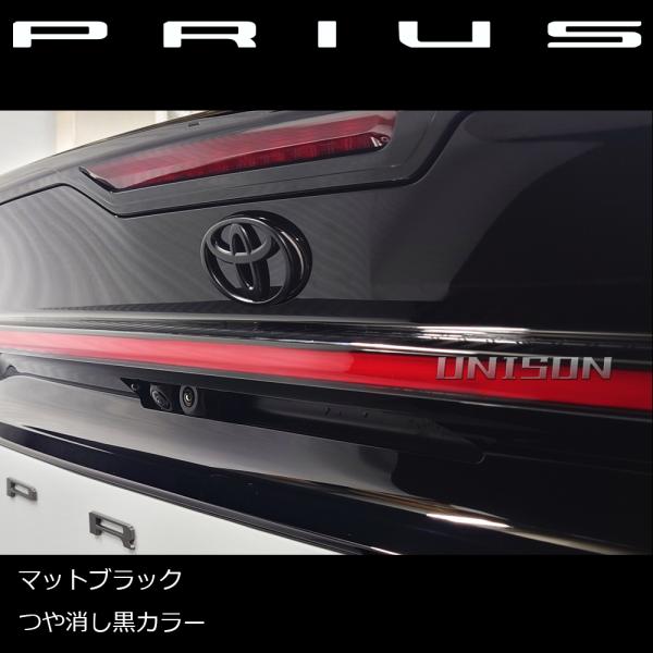 60プリウス マットブラック(ツヤ消し黒)エンブレム リアTマークエンブレム（トヨタマーク）従来型(...