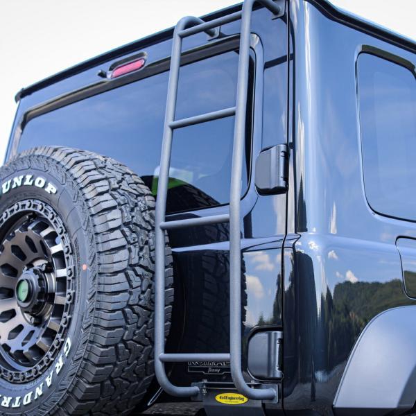 4x4エンジニアリング リアラダー スチール製艶消しブラックカラー ジムニー / シエラ / ノマド...