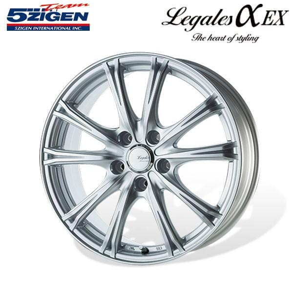 5ZIGEN ホイール LEGALESαEX メタリックシルバー 15×6.0J 5H PCD100...