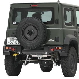 ジムニーJB64 アピオ タクティカル リアバンパー （塗装済）＆ ランプ付き アピオ ジムニーシエラ JB74 タクティカルリアバンパー 塗装済