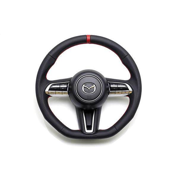 AutoExe オートエクゼ スポーツステアリングホイール レッドステッチ マツダ3 セダン BP5...