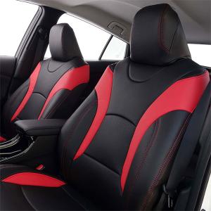 HELIOS本革調ZVW51 55 50系プリウス前期後期シートカバー白×黒 HELIOS ZVW51 55 50系 プリウス 前期 後期 ツートン シート