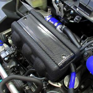 バックヤードスペシャル エンジンカバー Ver.R 綾織りカーボン＆レッド