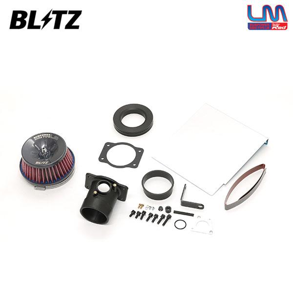 BLITZ ブリッツ サスパワー コアタイプLM レッド エアクリーナー WRX S4 VBH R6...