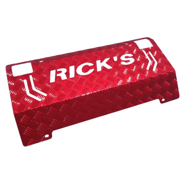 リミテッドチトセ RICK'S スキッドプレート アルミ製ウレタン塗装 [レッドメタリック] (板厚...