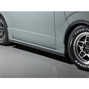 ハイエース用　TRD サイドスカート Ver.2 シルバー　運転席側のみ TRD 【TRD/ティーアールディー】 サイドスカートVer.2 トヨタ