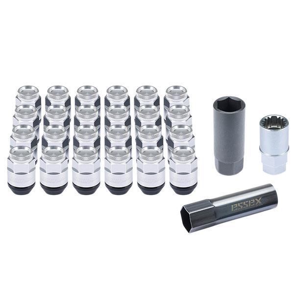 CRS ESSEX M12×P1.25 2ピースシェルナット ショート/ローレット 5穴 20本入 ...