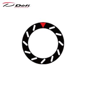 Defi デフィ Φ60レギュラーポジションベゼル 黒 スリットローターデザイン