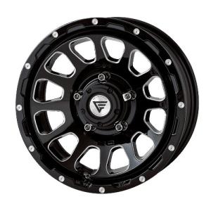 DELTA FORCE OVAL 16インチ 5.5J +20 5-139.7 ブラックマシニング 4本