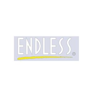 ENDLESS エンドレス ブラッシュラインステッカー【Sサイズ】ホワイト (抜き文字タイプ) 1枚｜auto-craft