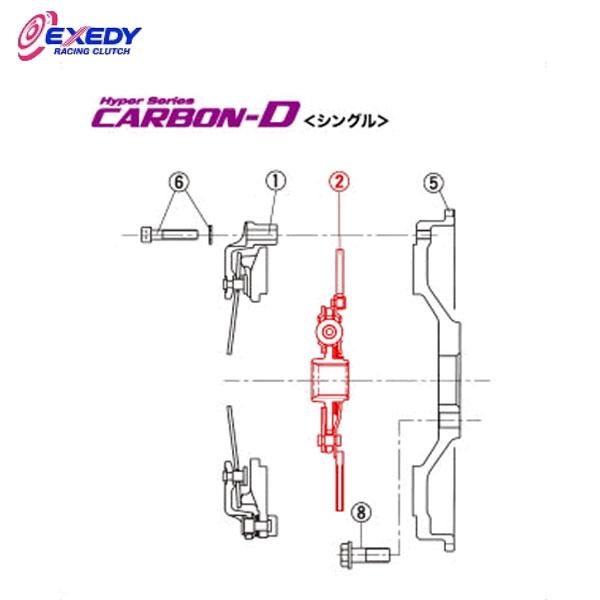 EXEDY エクセディ DH23D カーボンDシングル ZH02SDMC1 (2)DISC ASSY...