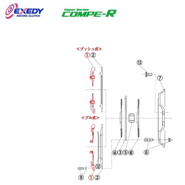 EXEDY エクセディ CM34S コンペR FM022SBL (1)C.COVER インプレッサ ...