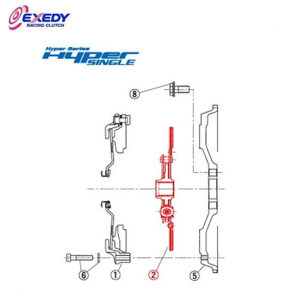 EXEDY エクセディ DH03D ハイパーシングル ZH02SD (2)DISC ASSY RX-...