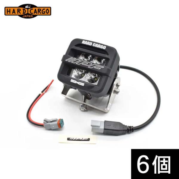 HARD CARGO ハードカーゴ ワークライト 6個セット ブラック×ホワイトプリント HARDC...