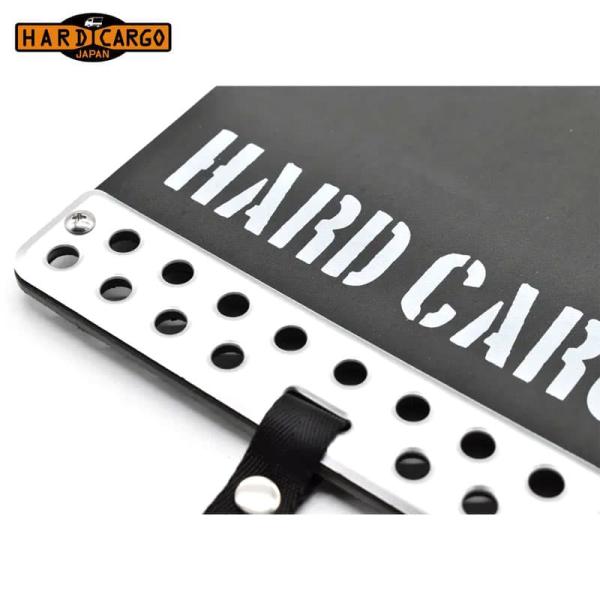 HARD CARGO ハードカーゴ マッドフラップ シルバーアルマイト×グレーロゴ 2枚/セット エ...