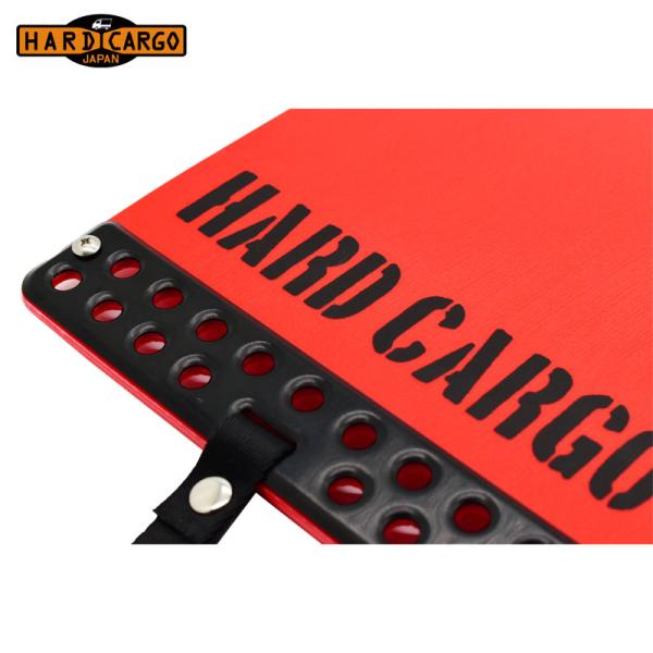 HARD CARGO ハードカーゴ マッドフラップ レッド×ブラックアルマイト 2枚/セット アトレ...