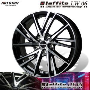 HOTSTUFF ラフィット LW-06 16×6.5J 5H PCD114.3 +38 ブラックポリッシュ (BK/P) アルミホイール 4本セット