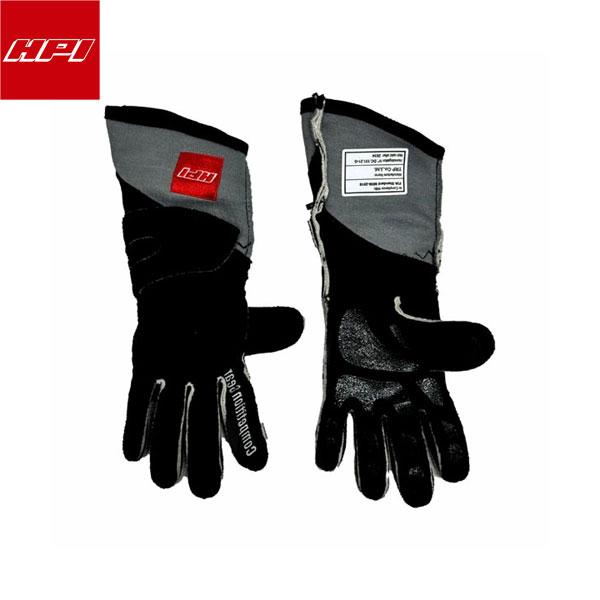 HPI レーシンググローブ FIA公認 ブラック/シルバー XL