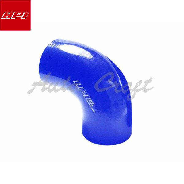 HPI シリコンホース エルボ Φ80 45° ブルータイプ/HPIホワイトロゴ