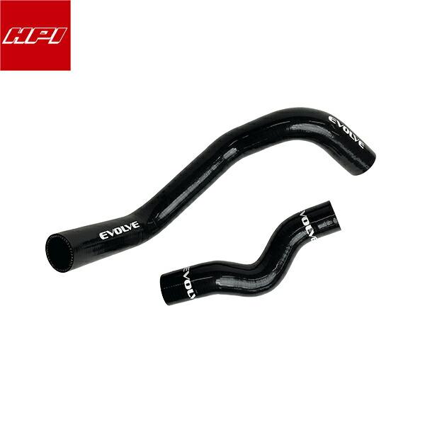 HPI ラジエターホース ブラックシリコン/EVOLVEロゴ シルビア / 180SX RPS13 ...