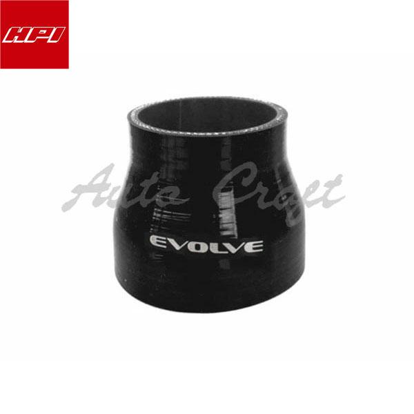 HPI 異径シリコンダクトホース Φ60/80 ブラックタイプ/EVOLVEロゴ
