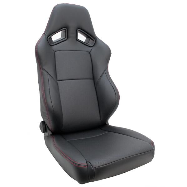 JADE スタイリッシュシートカバー for RECARO SR-7F 後期モデル用 ブラック×レッ...