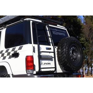 JAOS リヤラダーII ブラック ランドクルーザー 70系 ALL