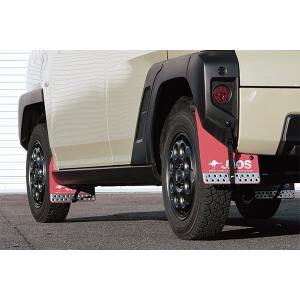 FJクルーザー用JAOSのマッドガード(RED)1台分 JAOS マッドガードⅢ 汎用 レッド Mサイズ ｜株式会社ジャオス