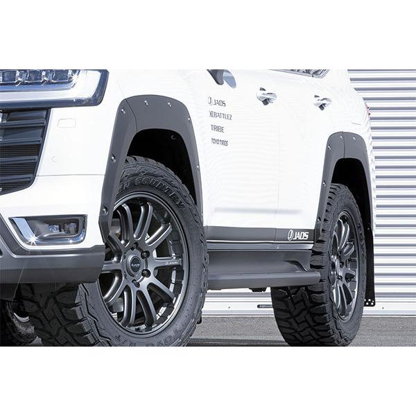 JAOS ジャオス フェンダーガーニッシュ type-X 塗装品 マットブラック ランドクルーザー ...