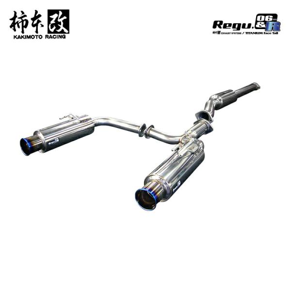 柿本改 マフラー Regu.06 &amp; R ランエボ10 CBA-CZ4A 08/9_M/C前 4B1...