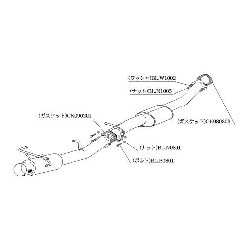 柿本改 マフラー HYPER FULLMEGA N1+ Rev. スカイライン GT-R E-BCN...