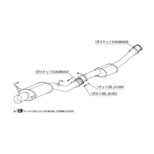 柿本改 マフラー Kakimoto.R スカイライン GT-R GF-BNR34 RB26DETT ...