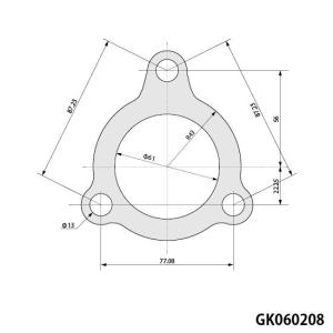 専用３個セット 柿本改 3穴タイプ ガスケット 60094三穴 GK060216 : オートクラフト