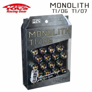 協永産業 Kics モノリス MONOLITH T1/06 M12×P1.25 ネオクロ 20pcs (ナット20本セット)