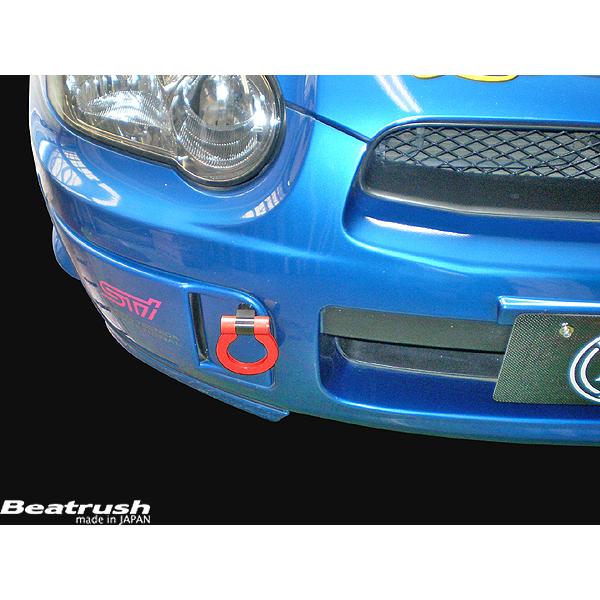 LAILE レイル フロント・けん引フック レッド インプレッサ WRX GDA H14.11〜H1...