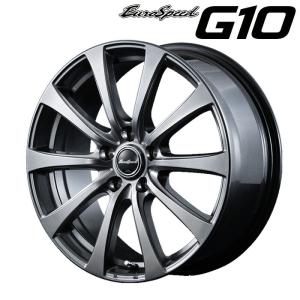 MID ユーロスピード G10 (メタリックグレー) アルミホイール 4本セット 16×6.0J 4H PCD100 +43｜auto-craft