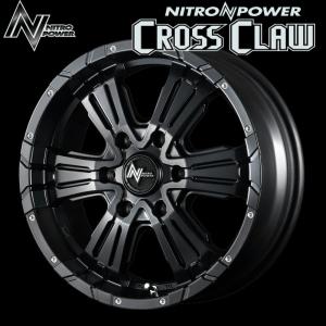 MID NITROPOWER CROSSCLAW クロスクロウ SBPD (セミグロスブラック＋ピアスドリルド) アルミホイール1本 16×6.5J 6H PCD139.7 +48｜auto-craft