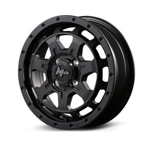 MID NITRO POWER M7 Phalanx アルミホイール1本 14x4.5J 4H PCD100 +45 (エムナナ ファランクス Barrel Black) ナイトロパワー