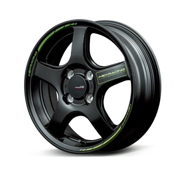 MID Racing R50 TypeS アルミホイール1本 15x5.0J 4H PCD100 +...