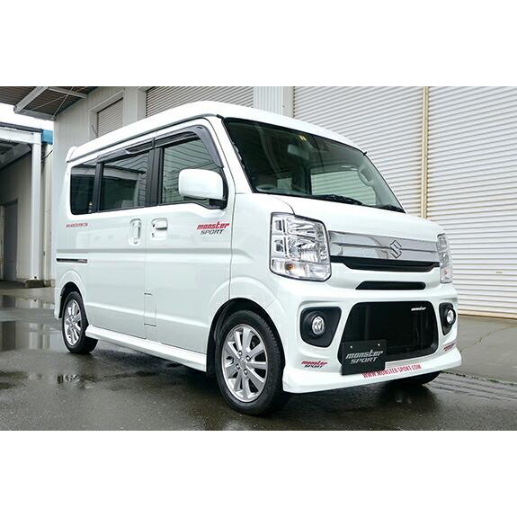 モンスタースポーツ エアロダイナミクスバンパー フロント ※標準仕様 フォグ有用 エブリイバン DA...