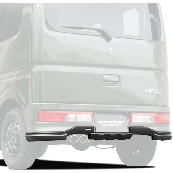 Monster Sport モンスタースポーツ TOUGHリヤアンダーガーニッシュ マットブラック ...