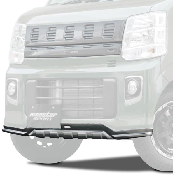 Monster Sport モンスタースポーツ TOUGHフロントアンダーガーニッシュ マットブラッ...