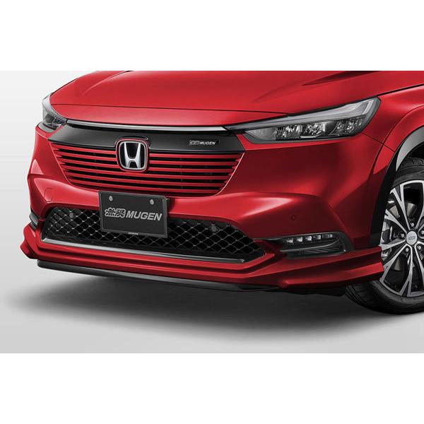 MUGEN 無限 フロントアンダースポイラー プレミアムクリスタルレッド・メタリック ヴェゼル RV...