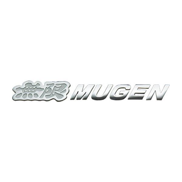 MUGEN 無限 メタルロゴエンブレム クロームメッキ×ホワイト フィット GK3 GK4 GK5 ...