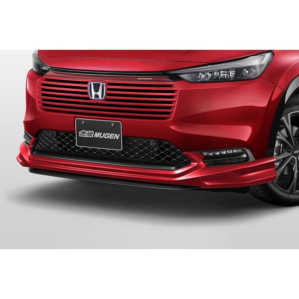 MUGEN 無限 フロントアンダースポイラー プレミアムクリスタルレッド・メタリック ヴェゼル RV...